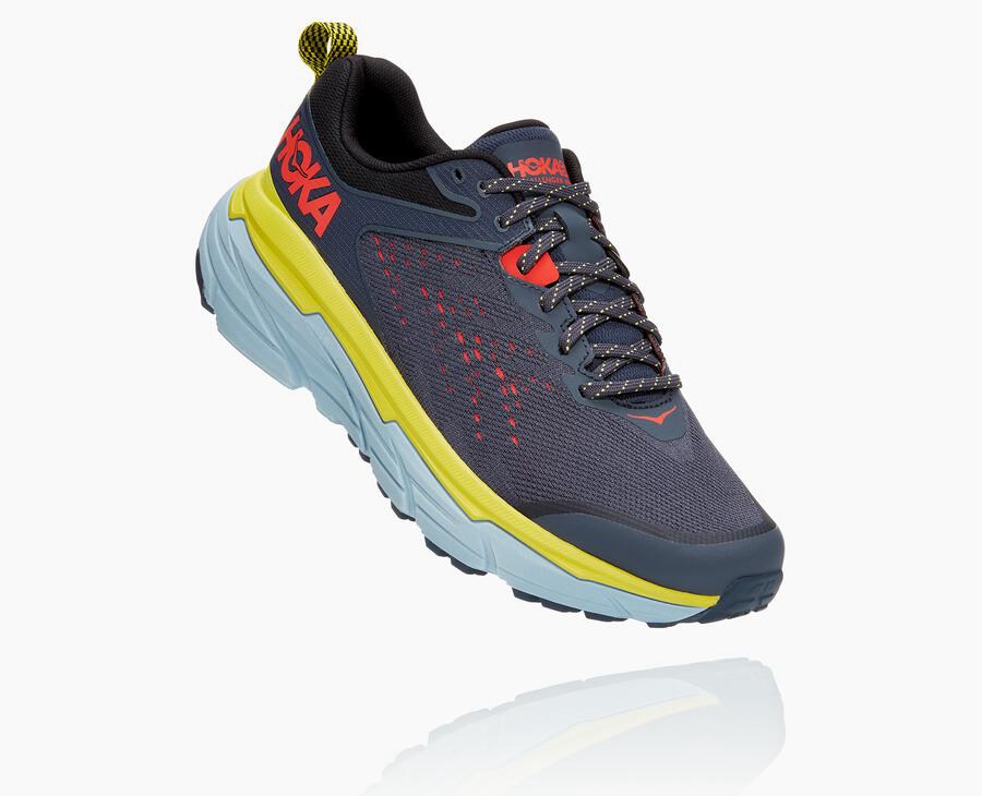 Tenis Hoka One One Trail Hombre Azules - Challenger Atr 6 - GDPA61528